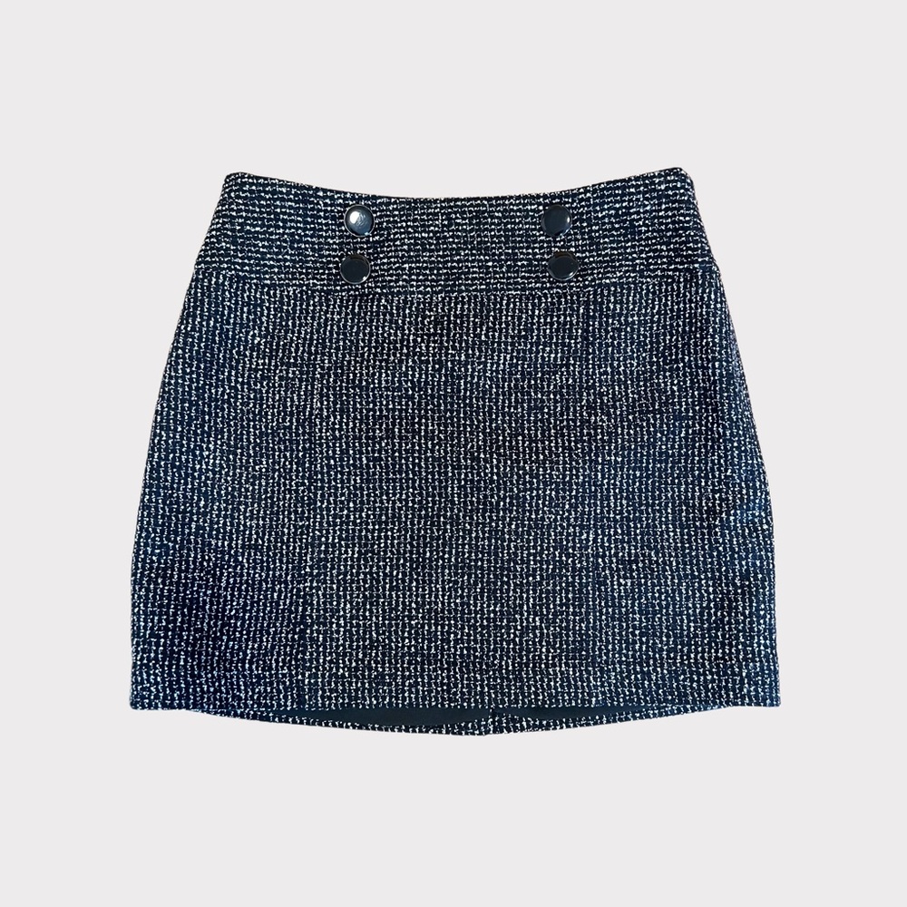 The Limited Black and White Tweed Mini Skirt Size 0